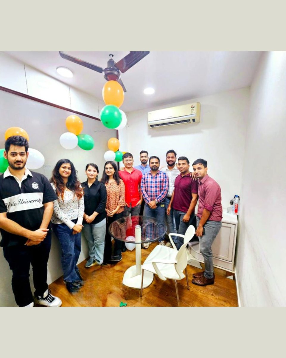 WeAreScatterPie's tweet photo. Saluting Freedom and Unity at the Workplace!✨

ScatterPie Pune, Mumbai, and Delhi offices celebrate Independence Day together! 🇮🇳
Embracing the spirit of freedom and diversity as One Team!

#IndependenceDay #TeamUnity #ProudToBeIndian #OfficeCelebration https://t.co/R20jmHZlvF