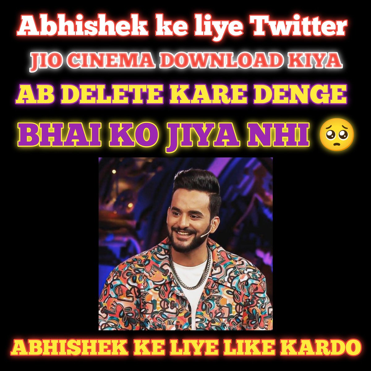 ka_shami46932's tweet photo. #BiggBoss #BiggBossOTT2 #BBOTT2 #Abhisha #Abhiya #JiyaShankar #ElvishYadav #ManishaRani #FukraArmy #FukraInsaan #AbhishekMalhan #PandaGang

BYE BYE TWITTER FRIENDS

ABHISHEK KO NHI JIYA https://t.co/tUrVIVWkTO