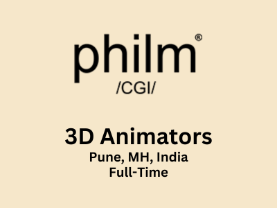 Junior and Mid-level 3D Animator required at PhilmCGI animationandvfxjobs.com/junior-and-mid…