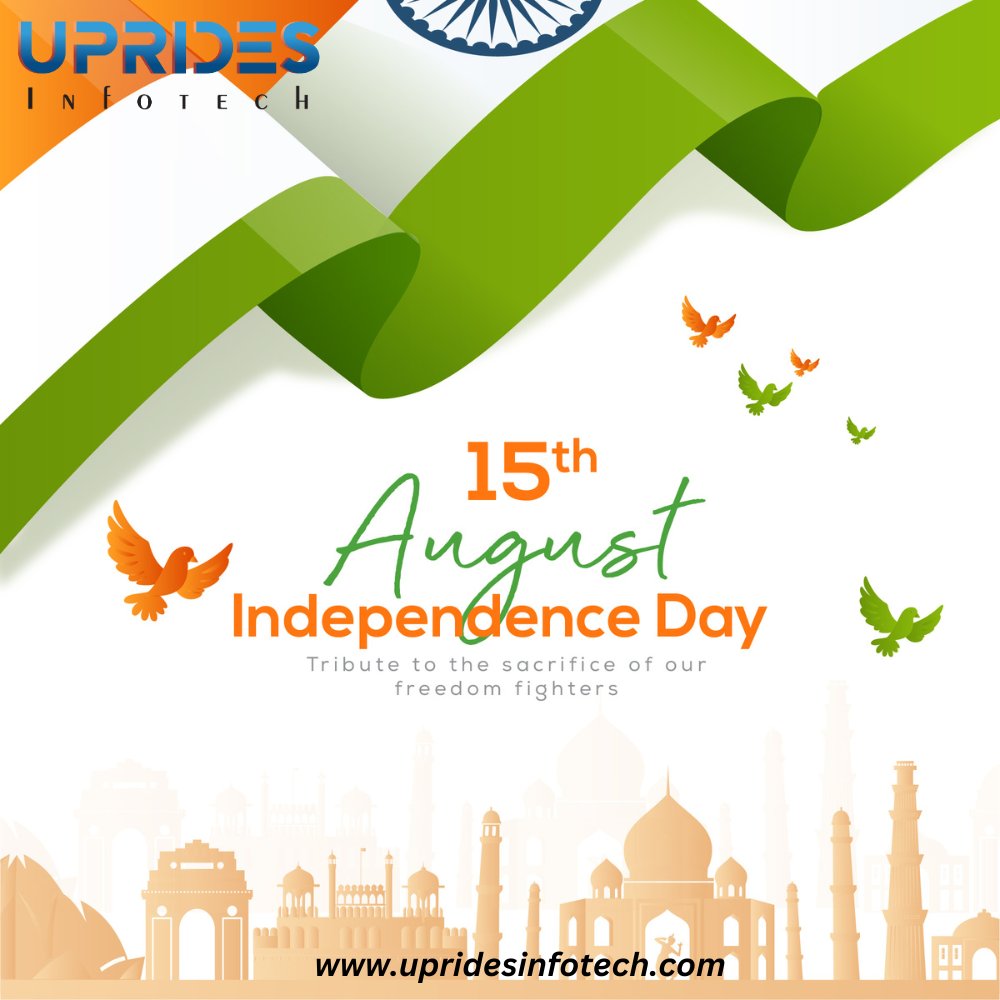upridesinfotech's tweet photo. On this special day, let’s remember the #sacrifices of our #heroes and work towards a brighter future. Wishing you all a day filled with #patriotism, #joy, and #celebrations. #HappyIndependenceDay! 🇮🇳
#salutetoheroes #indianarmy #indianairforce #proudtobeindian #UpRidesInfotech https://t.co/YAPzxnMTjc