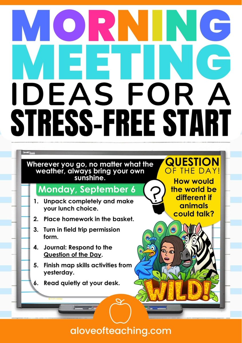 TCEA's tweet photo. Mornings can be chaotic! Especially in the elementary classroom. Check out these ideas that can ease the stress.

https://t.co/FUHyObj9Ep via  A Love of Teaching
#teachertwitter #elemchat #edutwitter https://t.co/azO9JXLpEl