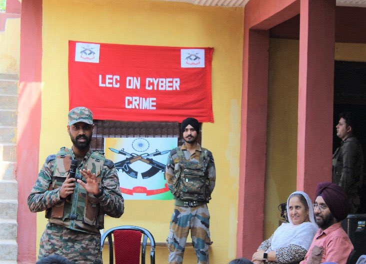 Parshan76508098's tweet photo. #CyberAwareness

#IndianArmy organised a lecture at Modern Public Academy, Dara Dullain, #Poonch (J&amp;K) to educate the students on the various types of #CyberCrimes to include #Hacking, #Ransomware, #Espionage, #FinancialTheft &amp; #Phishing.
#TejRan
@SpokespersonMoD
@adgpi https://t.co/Gd7UOA2ILP
