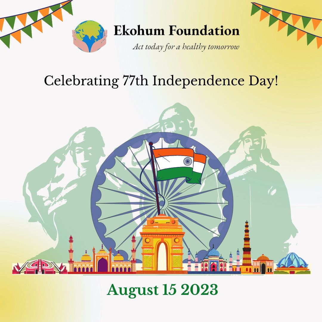 Ekohum_ngo's tweet photo. May the flag of our country fly higher and higher each year! Happy Independence Day!
#IndependenceDay #77thIndependenceDay #HarGharTiranga #creatingacancerfreefuture #Cancer #cancerfoundation #cancercare #EkohumFoundation #Ekohum #cancercare #cancersupport #cancerawareness https://t.co/DHCfVcD4qB