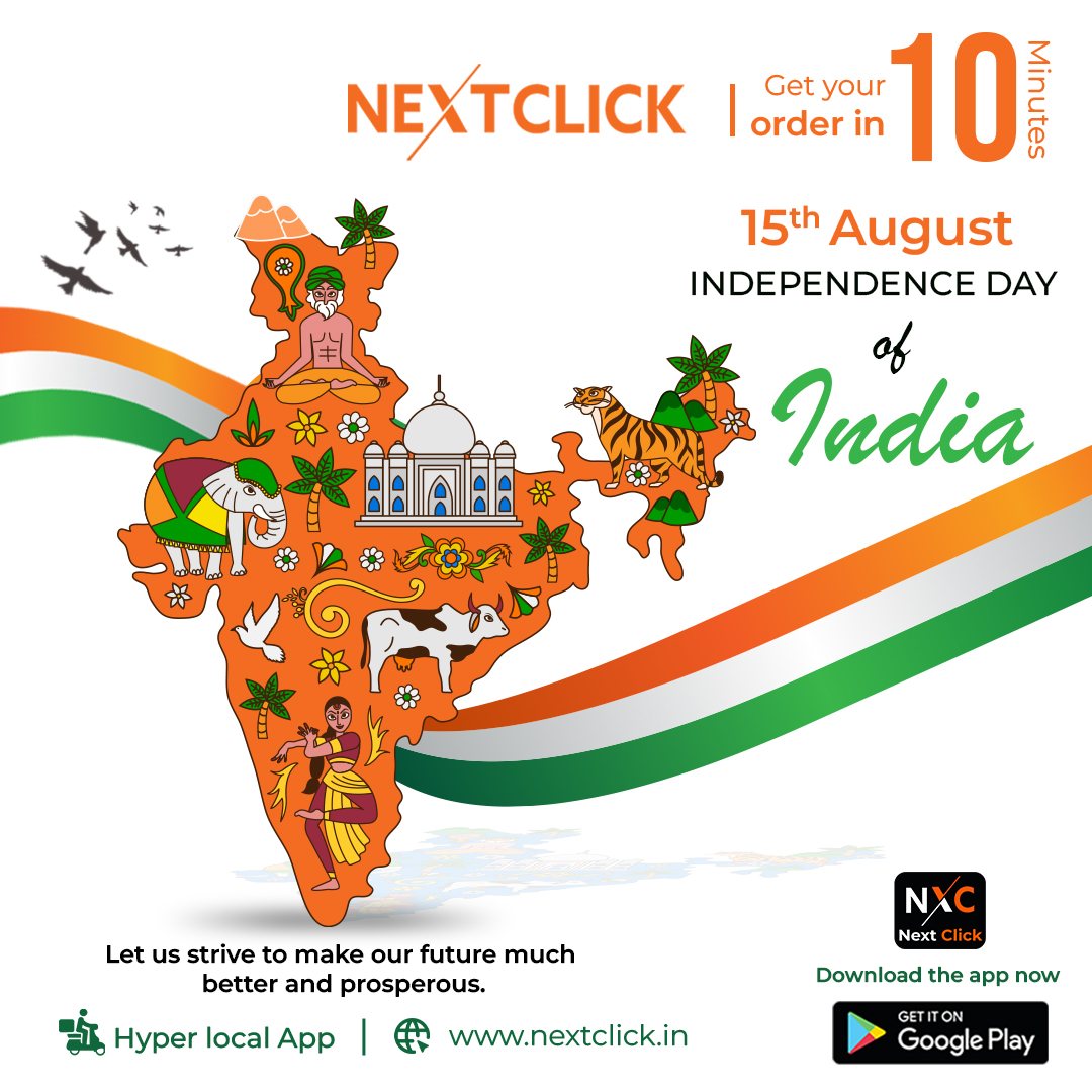 nextclickIndia's tweet photo. 🌟 𝐇𝐚𝐩𝐩𝐲 𝐈𝐧𝐝𝐞𝐩𝐞𝐧𝐝𝐞𝐧𝐜𝐞 𝐃𝐚𝐲🌟 Let's take a moment to reflect on the progress we've made and the path ahead towards a brighter future. 
May our freedom always be a reason to smile.

𝐃𝐨𝐰𝐧𝐥𝐨𝐚𝐝 𝐭𝐡𝐞 𝐍𝐞𝐱𝐭𝐂𝐥𝐢𝐜𝐤 𝐚𝐩𝐩 now https://t.co/79sArBvtva https://t.co/gjhzgIKGjg