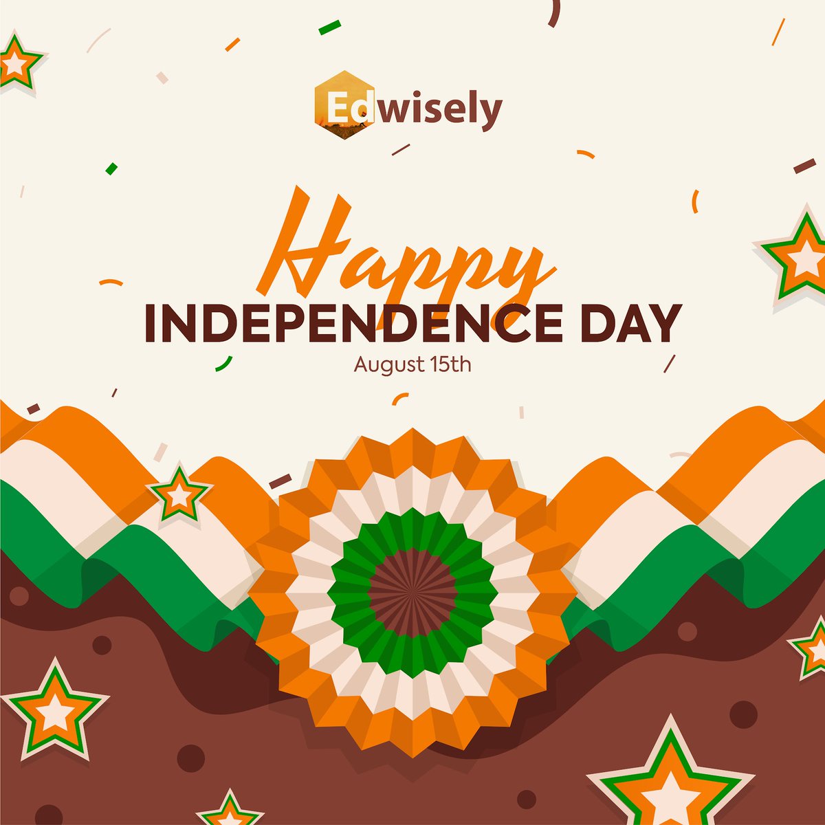 EdwiselyIndia's tweet photo. On the occasion of our 77th Independence Day!
Edwisely wishing you all a
#HappyIndependenceDay 🇮🇳

#IndependenceDayIndia #edwisely #India https://t.co/yME5NF5pyi