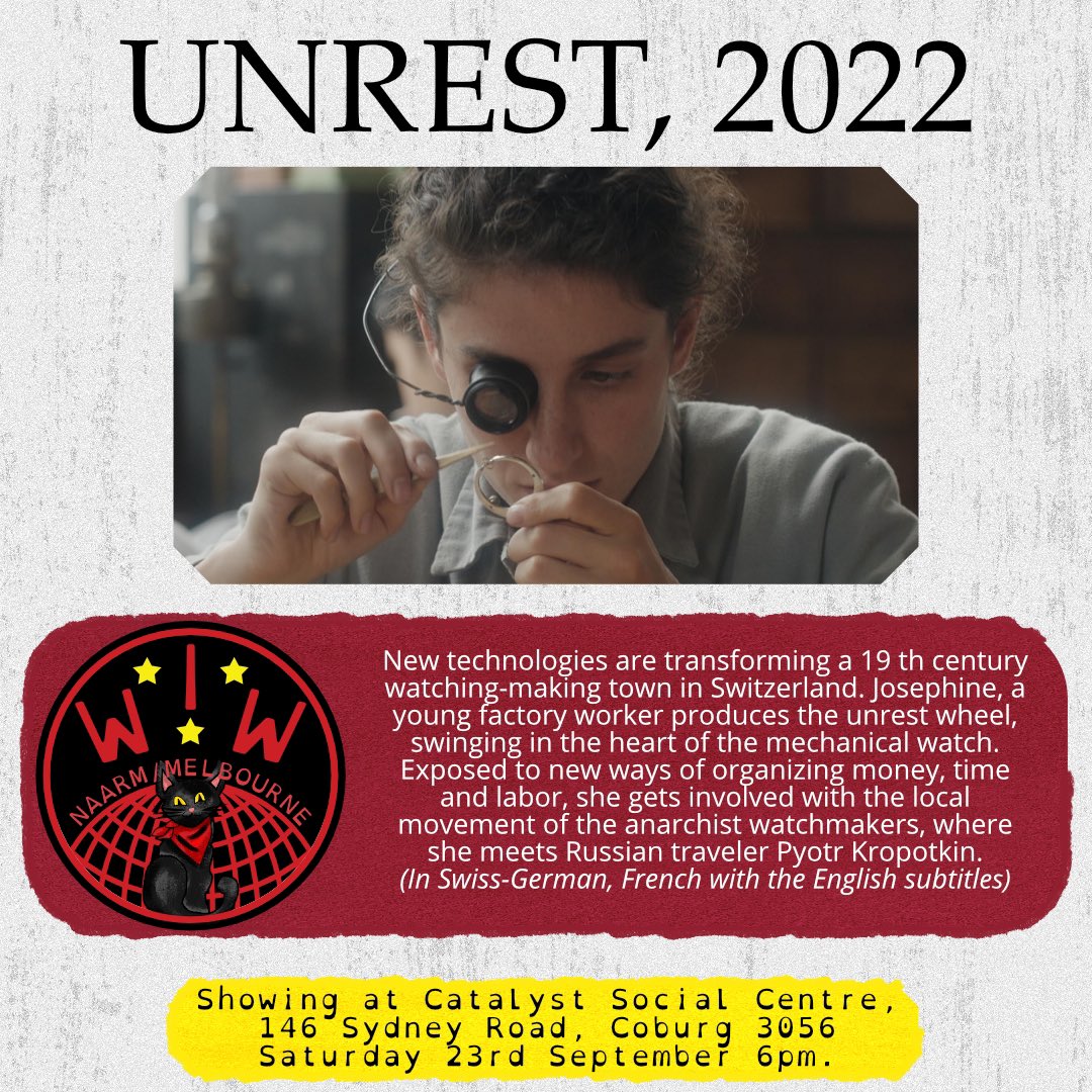 iwwmelbourne's tweet photo. pop it in your calendars! #IWW #Unrest2022 #workersoftheworldunite https://t.co/BFkR6jcd4y