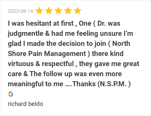 nspaincare's tweet photo. New 5.0-star Review: "I was hesitant at first , One ( Dr. was judgmentle &amp; had me feeling unsure I’m glad I made... https://t.co/YVZWPPz5B5