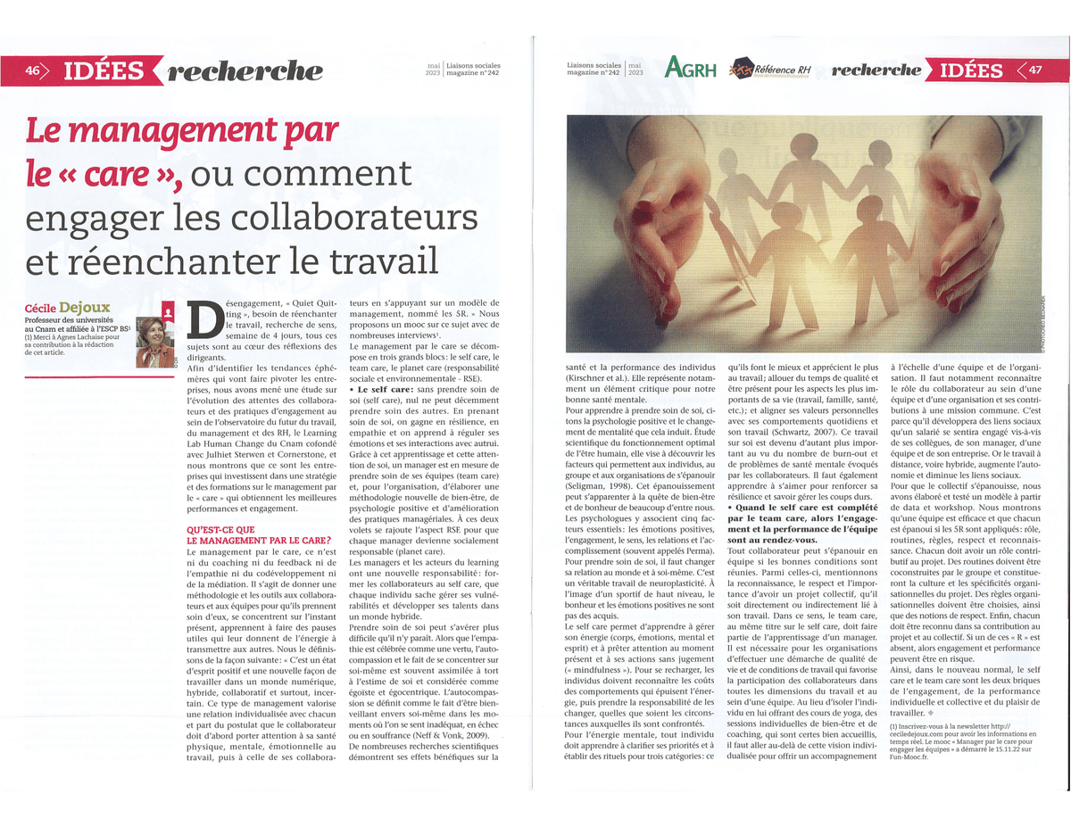 CecileDejoux's tweet image. Vous souhaitez savoir comment engager vos collaborateurs et réenchanter le #travail ? ✨

L'article @AssoGRH @ReferenceRH est pour vous !

Bonne lecture !

#RH @LeCnam @ESCP_bs @CornerstoneInc @julhietsterwen