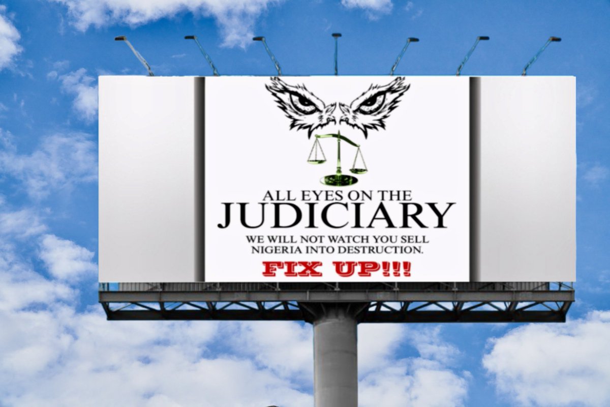 omoelerinjare's tweet photo. Please Post this on all your social media handles🙏🏾

#AllEyesOnTheJudiciary 🇳🇬💯 https://t.co/RbbsnFFPZ7