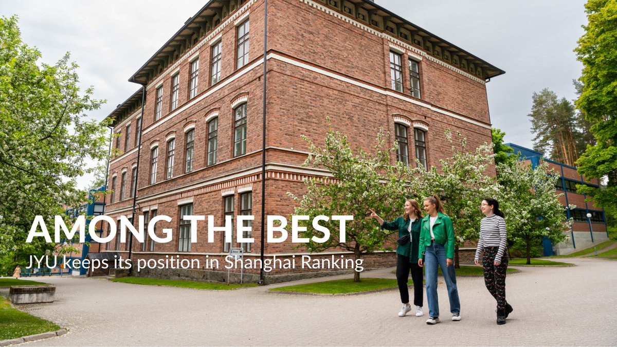 Jälleen Shanghain listalla 🙌! JYU sijoittuu maailman huippuyliopistojen vertailussa välille 701-800.

The University of Jyväskylä was again included in the Shanghai Ranking. The position was the same as in the previous year, 701–800.

#JYUnique #ARWU