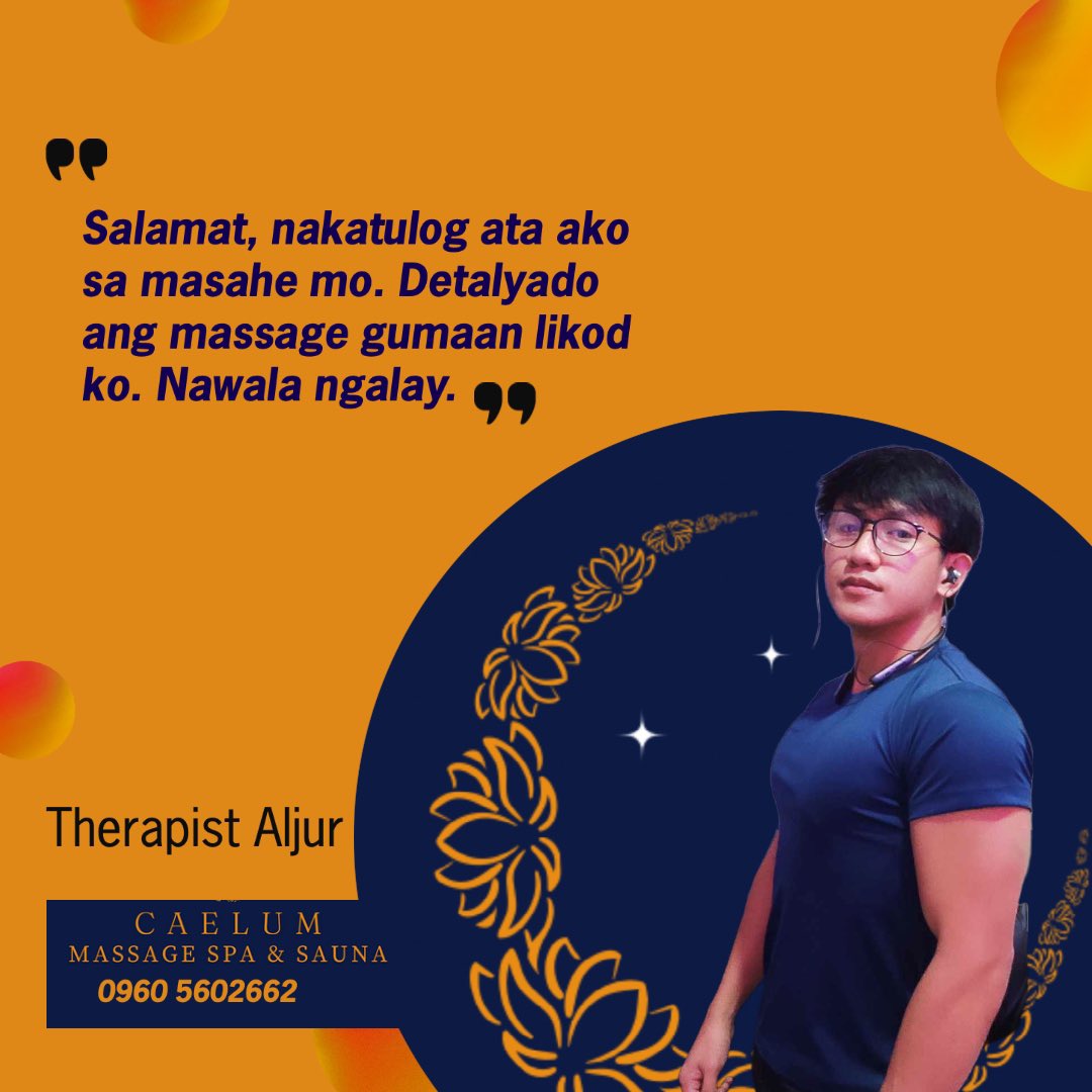 CaelumSpaBacoor's tweet image. Our Promise: 
Relaxation beyond the stars ✨ 
Our Proof: 
Voice of the customer series

Another satisfied client means another mission accomplished for us!

Thank you for the trust and loyalty 🧡💙

#spareview #spacustomerfeedback #therapistreview #caelummassagespa #spainBacoor