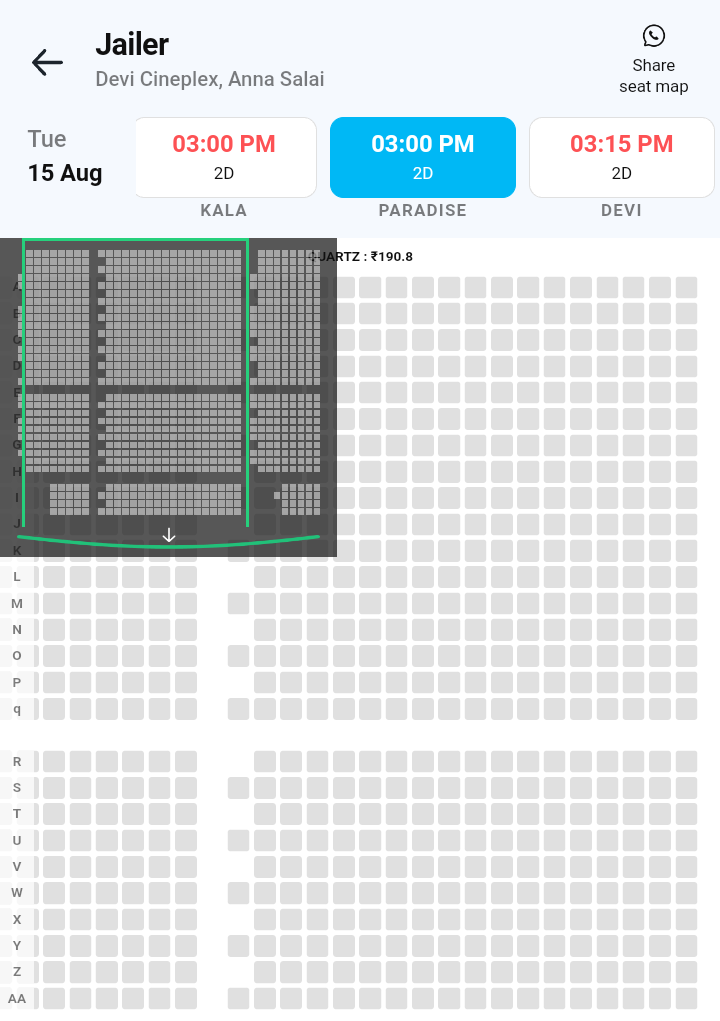 i_RA_Anand's tweet photo. #Jailer - Day 6
Tuesday Matniee Show
#ChennaiCity Multiplexes,
#DeviParadise (1047 seats) - FULL
#Devi (838 seats) - FULL
#DeviBala (308 Seats) - FULL
#DeviKala (269 Seats) - FULL
** https://t.co/jOL3qDxoPM