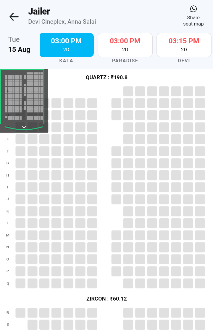 i_RA_Anand's tweet photo. #Jailer - Day 6
Tuesday Matniee Show
#ChennaiCity Multiplexes,
#DeviParadise (1047 seats) - FULL
#Devi (838 seats) - FULL
#DeviBala (308 Seats) - FULL
#DeviKala (269 Seats) - FULL
** https://t.co/jOL3qDxoPM