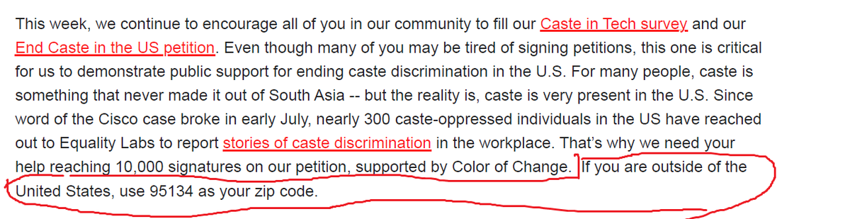 dhumtara's tweet photo. Unveiling truth:
 #SB403 sponsored by profit-driven @EqualityLabs. 🤑
🕵️‍♂️ #ExtortionLabs caught faking facts, asking non-US residents to pose as locals with fake zip codes like 95134. 🕵️‍♀️
💰 Huge tax dollars wasted by CRD on false case against @CISCO. 💸

@GavinNewsom #rejectSB403 https://t.co/ZGPfZ0SNYm