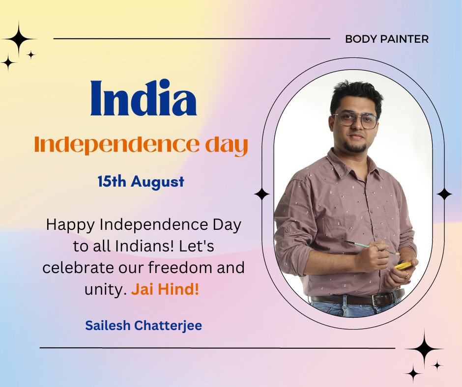 saileshchatterj's tweet photo. Happy Independence Day to all Indians! 📷 Let's celebrate the spirit of freedom and unity. Jai Hind! https://t.co/f5Q0qVrgRp