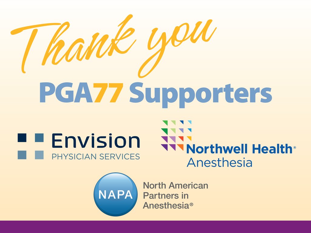 Thank you to our #PGA77 Supporters!