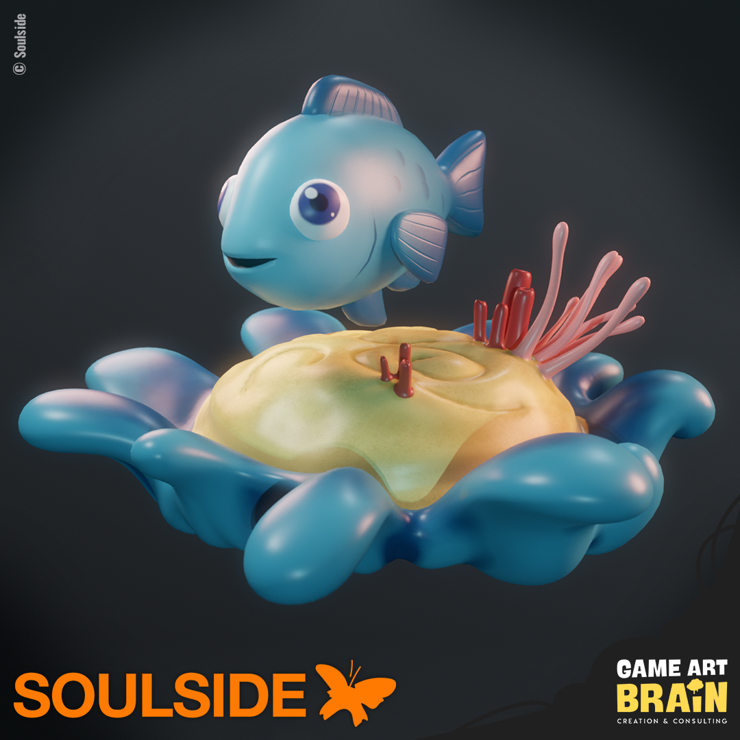 GameArtBrain's tweet photo. This cute fish is peaking into this week to greet you.
It is one of the many 3D-emojis we did for the app "Soulside - Metaverse Creator".
#visual3d #art #digitalpainting #3dpipeline #3d #stylized3d #render #rendering #3dart #blender #digitalart #3dmodeling #3dartist #3dmodel https://t.co/xWaJ2z3c3n