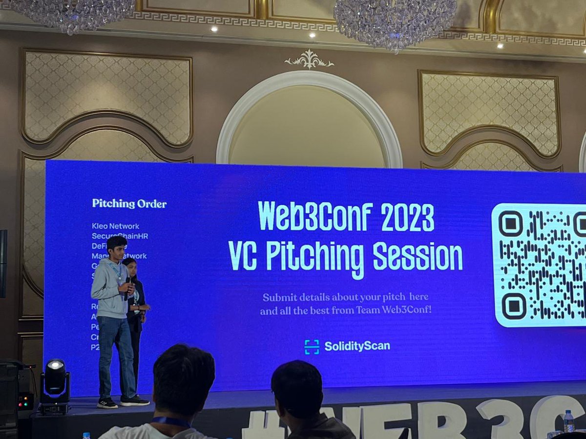 As we solely believe in supporting the hackathons, that means young minds who're building in Web3 Space. We were the only Sponsor for the closed VC networking session with judging panels from the @XinFin_Official team, @reflexical team, @Parth4vedi, etc. (6/n)