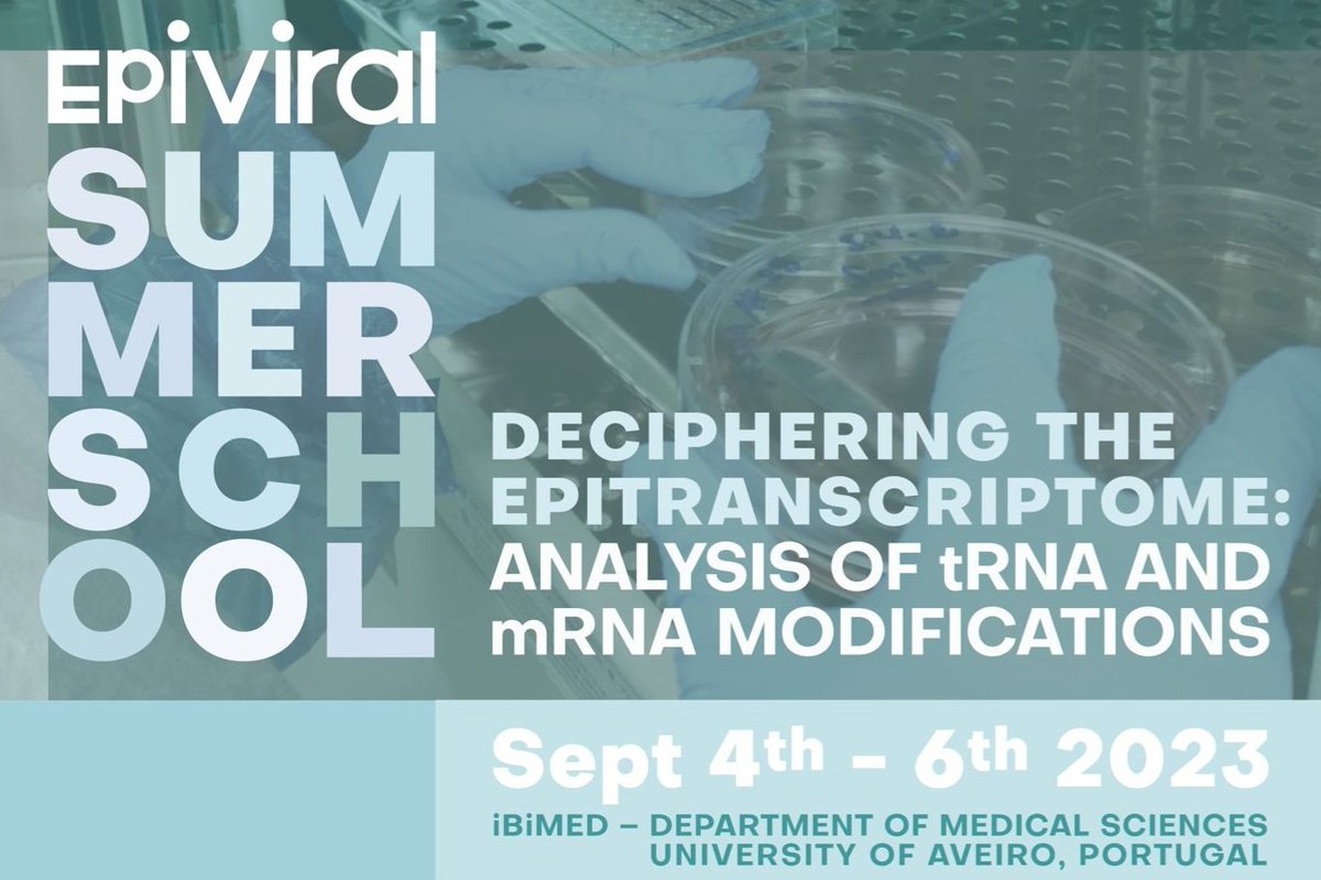 📢 Time's running out! ⏳ Today, is the FINAL day for registrations

Don't miss this chance to learn about the RNA modifications analysis techniques in the EpiViral Summer School 2023 

Secure your spot NOW: epiviral.eu/epiviral-summe…