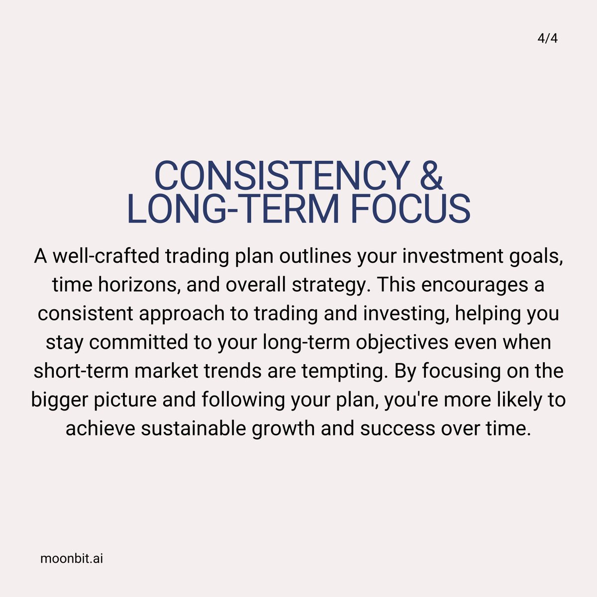Moonbitai's tweet photo. Navigating the crypto cosmos requires more than luck ππͺ!
A solid trading plan is your guiding star π.
Embrace the volatility, conquer emotions, and reach for long-term success. ππ
#MoonbitInsights #CryptoTradingPlan #NavigateToSuccess https://t.co/VBTfylYTID