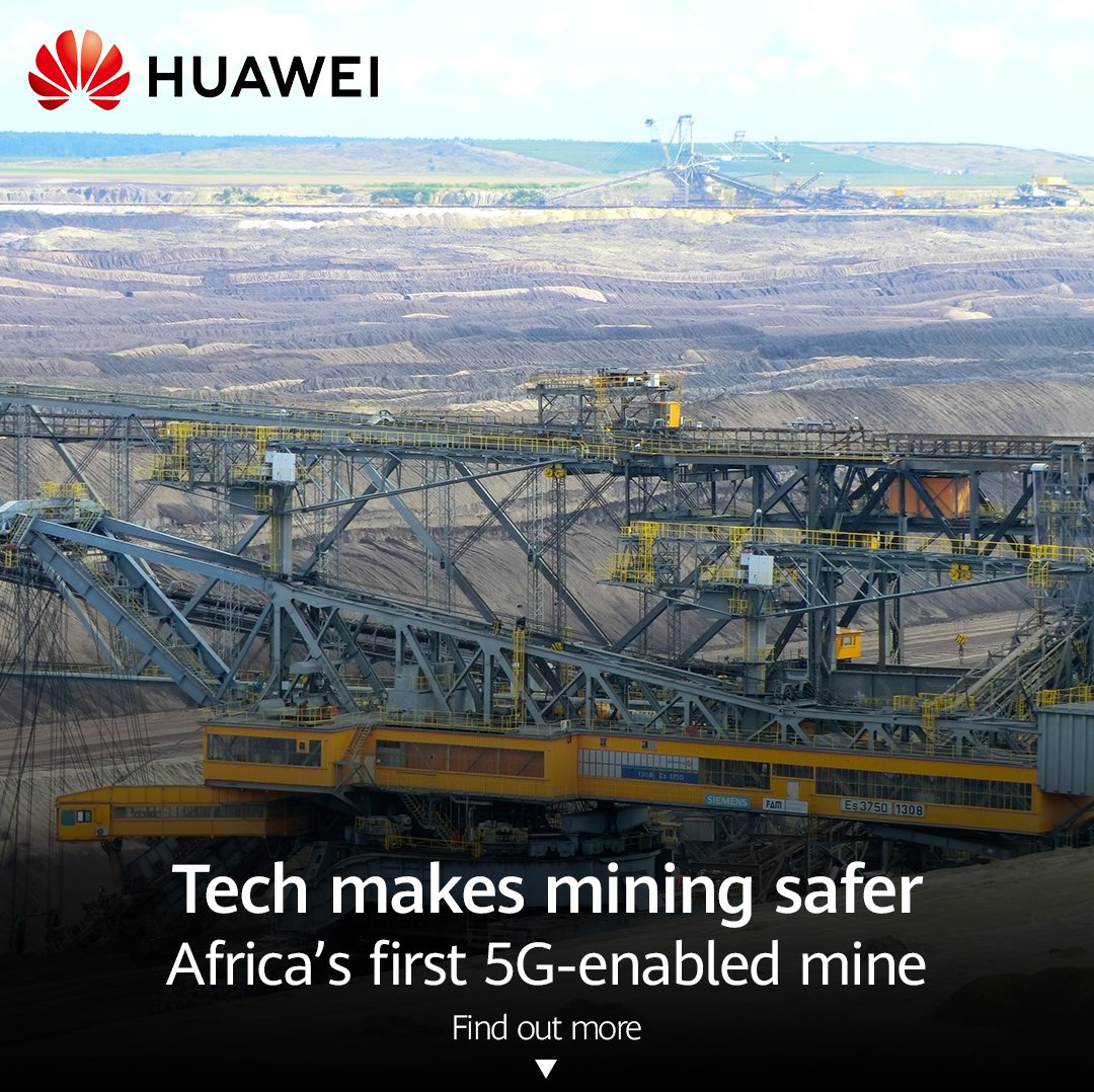 HuaweiSAR's tweet photo. Did you know that Phalandwa Colliery became Africa's 1st 5G - enabled coal mine? This collaborative groundbreaking technology by Huawei & MTN, enhanced safety & efficiency in the mining industry.
https://t.co/HsjBD385vF
#HuaweiDigitisation https://t.co/SLPxqsc80w