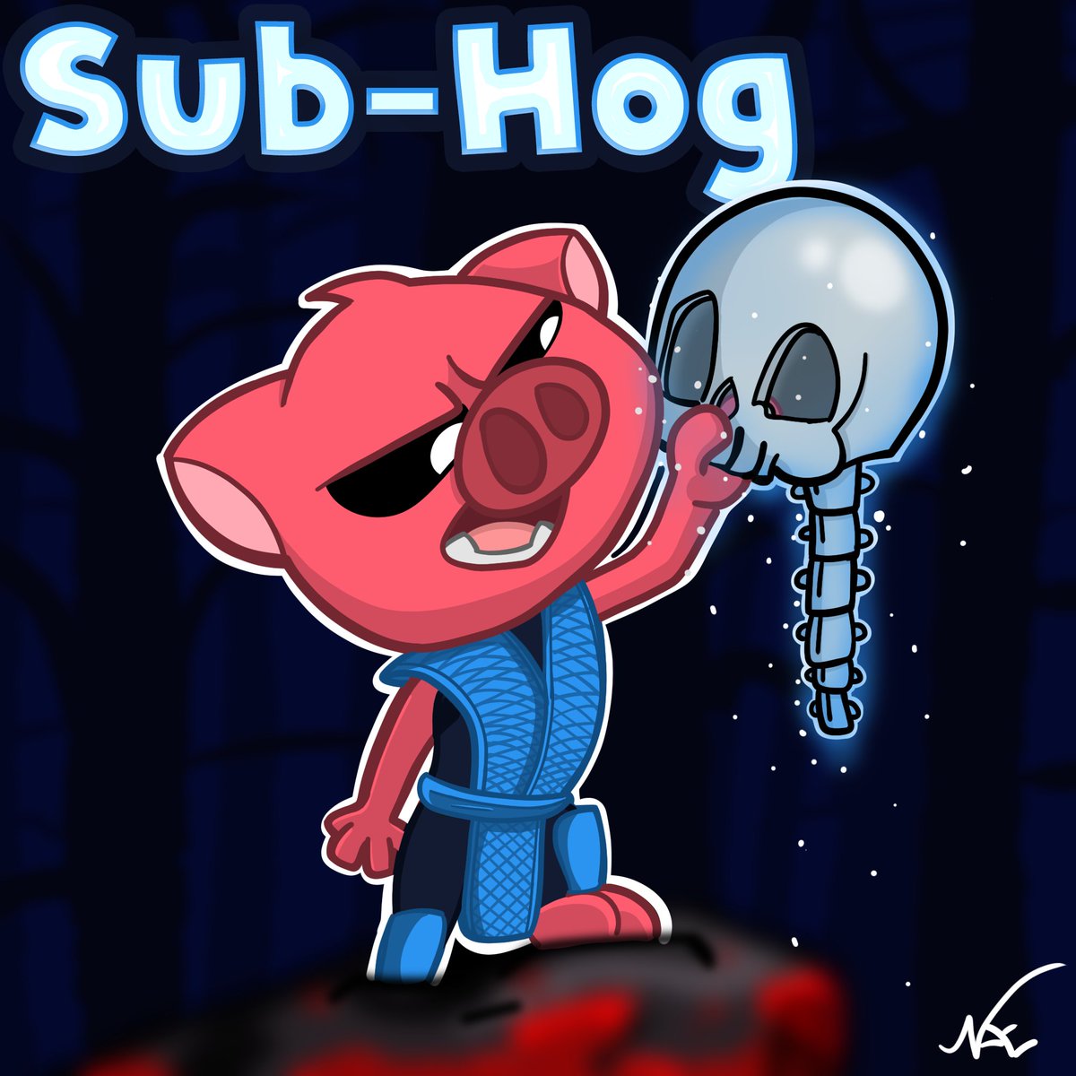 NateTheHog's tweet photo. Also wanted to show off the piece we finished on the stream we hit affiliate! Here is Sub-Hog Named by @CasualNooki It turned out chillingly cool! Love you all! who is ready for MK1 Beta this weekend!??
#mortalkombat1 #subzero #hog #art #betaweekend https://t.co/qCCgkbQALE