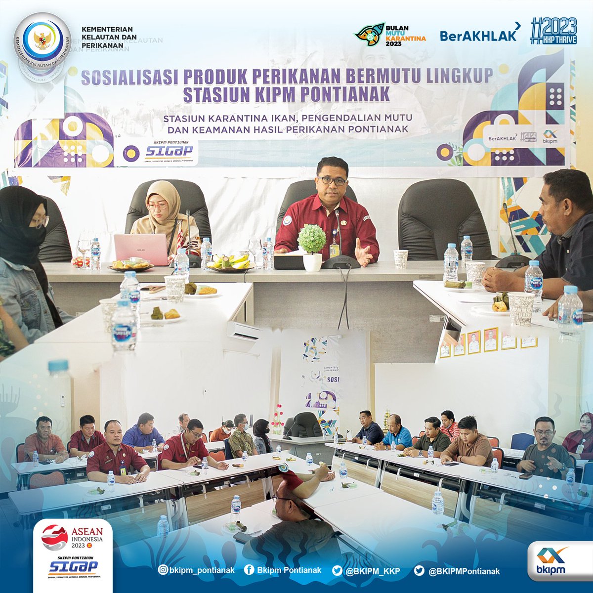bppmhkp_pnk's tweet photo. Sosialisasi ini merupakan Kegiatan hari Ke - 4 pada pelaksanaan Pekan Pelayanan Publik Tahun 2023 ini.
___
#KKPThrive #KKPGOID #SAKTIWAHYUTRENGGONO #MENTERIKKP #BERAKHLAK #BANGGAMELAYANIBANGSA #SKIPMPontianakSIGAP #PekanPelayananPublik https://t.co/lKC8RWBXDl