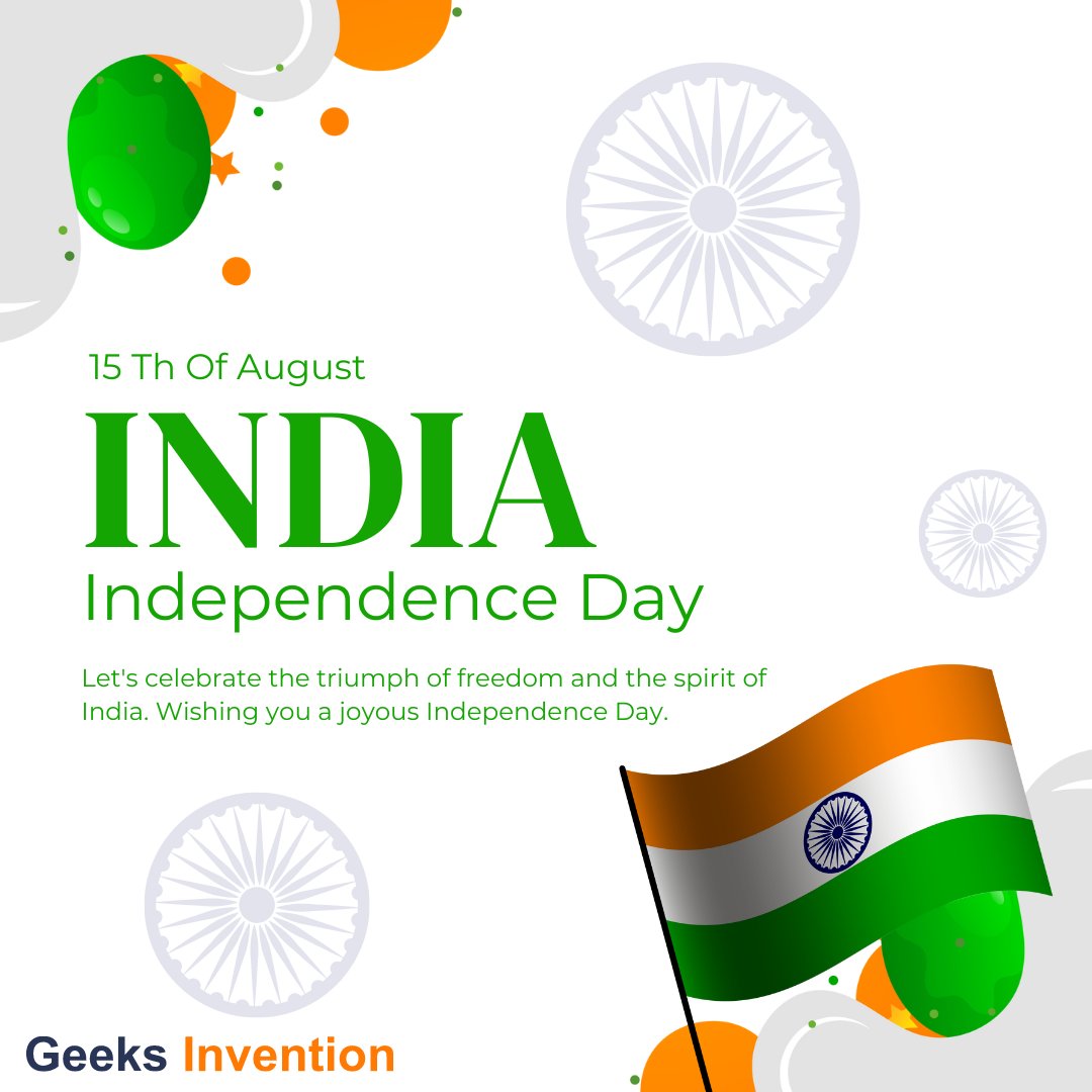 Freedom's colors shine bright. Happy Independence Day🇮🇳🇮🇳