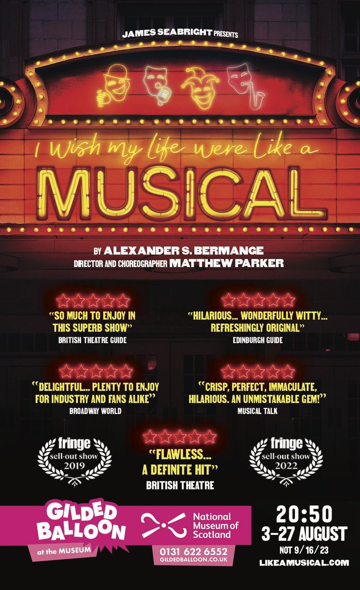 .<a href="/LikeAMusical/">I Wish My Life Were Like A Musical</a> 
Joe’s 4 Word Reviews:
Energetic. Enjoyable. Fantastic. Go!
#edfringe #FillYerBoots