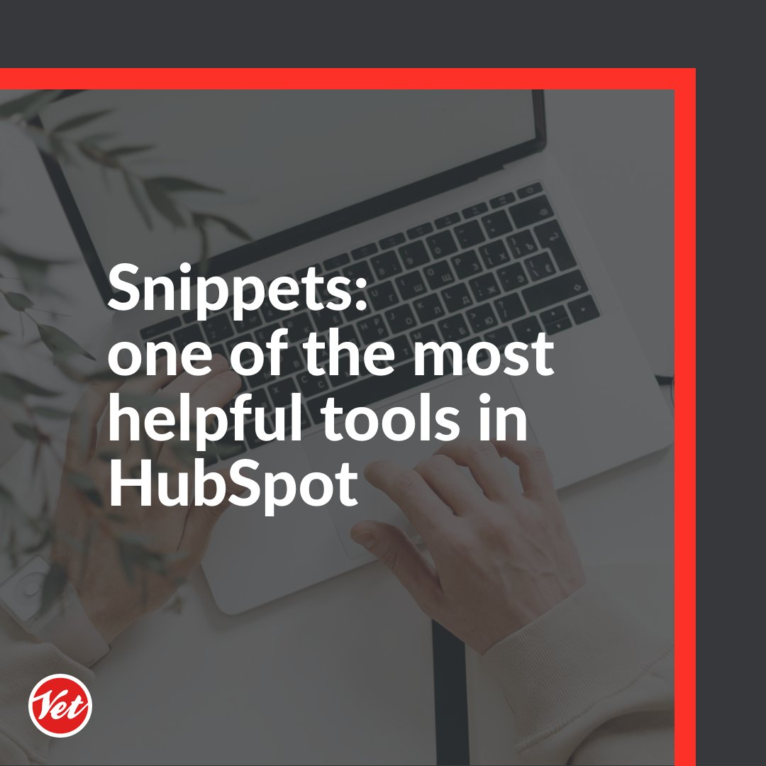 VetDigitalnl's tweet image. Snippets are one of the most helpful tools in HubSpot 🎯
Snippets enable you to effortlessly create text blocks that can be reused.
Would you like our help with using Snippets? Get in touch with us via: hubs.ly/Q01Xq2N_0
#snippets #hubspottools #inboundmarketing