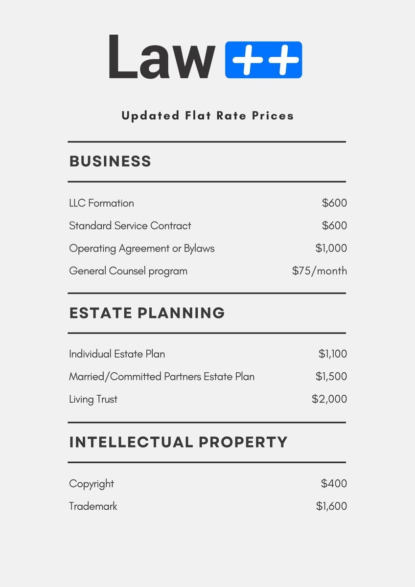 As our prices are going up on September 1, 2023, we've reconfigured our flat rate prices as well. Here's a small sample of our new prices. Need something not listed, please feel free to inquire! #SmallBiz #SMB #Startup