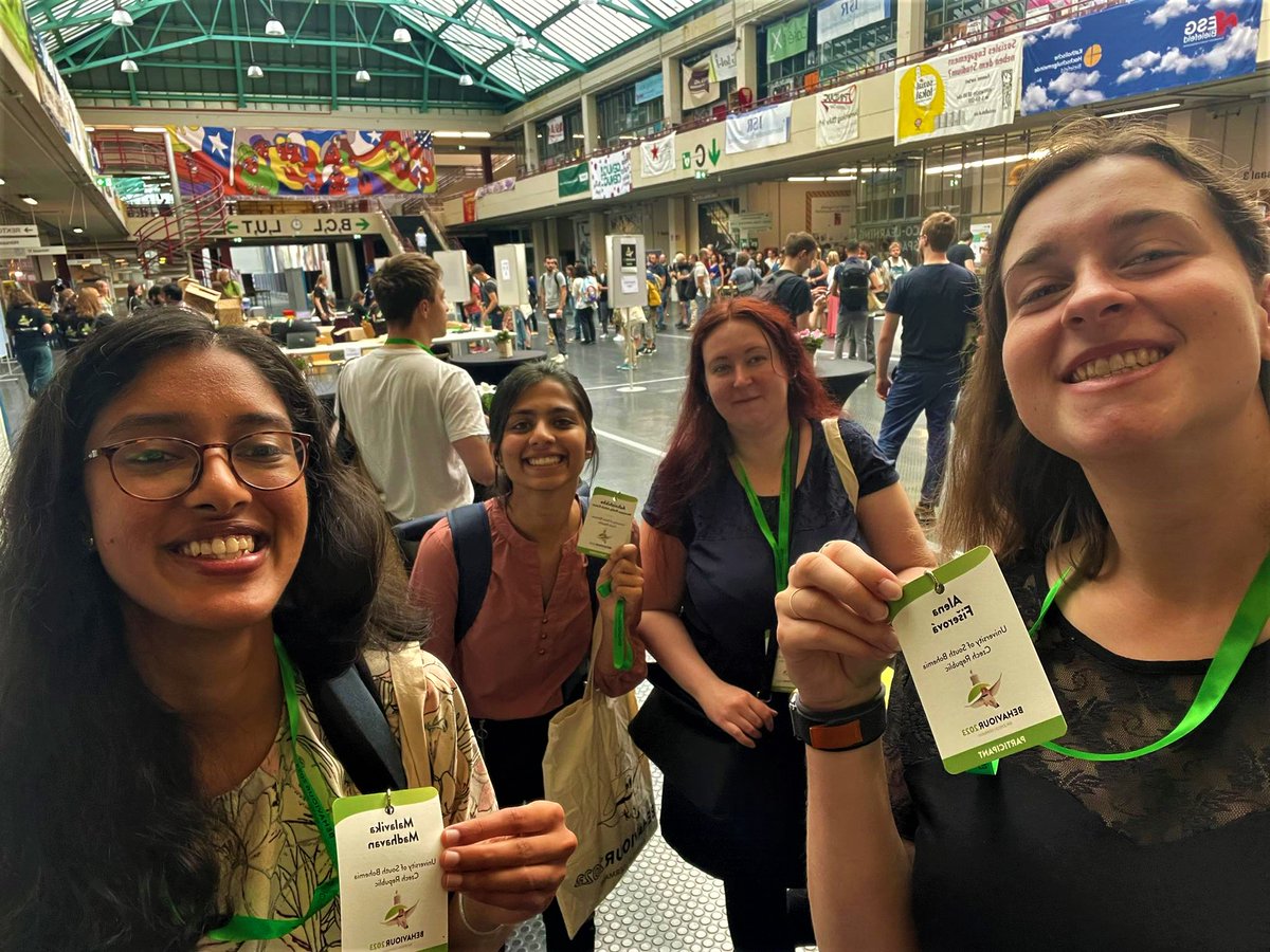 Part of our team and also the <a href="/Bioacoustics_CU/">Bioacoustics Group - Charles University</a> team are at <a href="/2023Behaviour/">Behaviour 2023</a> and are impressed with the great talks and the top-notch organization of the conference! 🤩#Behaviour2023 <a href="/AlcaFiseru/">Alena Fišerová</a> <a href="/agnishikhe/">Agnishikhe Kumar</a> <a href="/_malavika_m/">Malavika Madhavan</a>