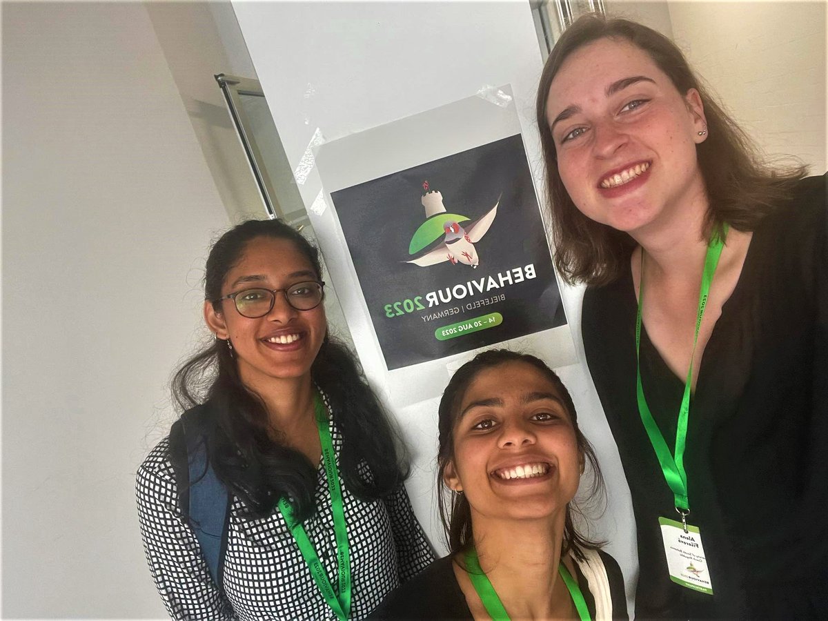 Cke_CZ's tweet photo. Part of our team and also the @Bioacoustics_CU team are at @2023Behaviour and are impressed with the great talks and the top-notch organization of the conference! 🤩#Behaviour2023 @AlcaFiseru @agnishikhe @_malavika_m https://t.co/stIhITvFGd