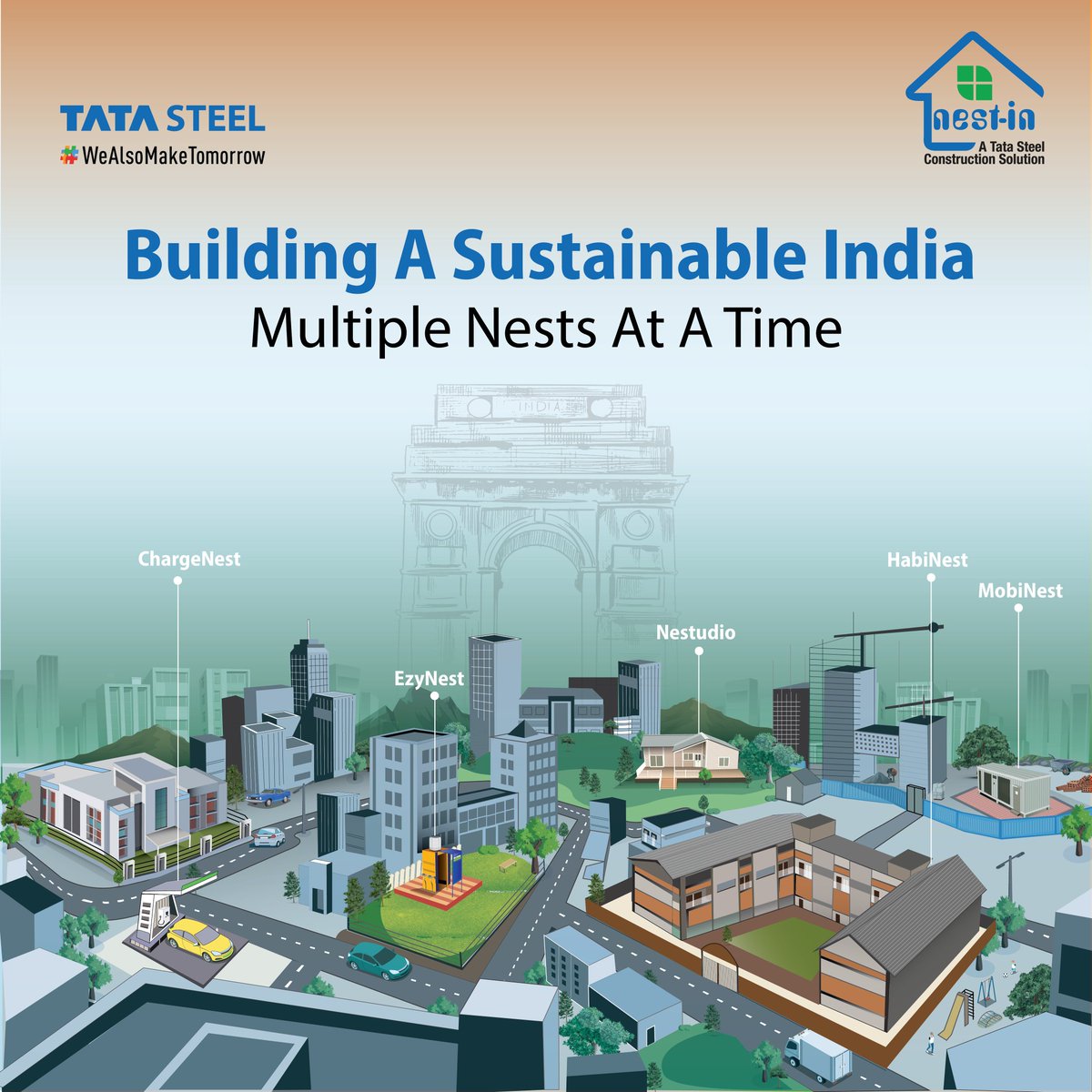 nestin_prefab's tweet photo. Nest-In is empowering the nation with the freedom to choose a sustainable tomorrow. Happy Independence Day ๐ฎ๐ณ
#independenceday #independenceday2023 #independence #independencedayindia #15august #jaihind #india #greenconstruction #sustainable #prefab #prefabricated #nestin https://t.co/x4ykoNp62v