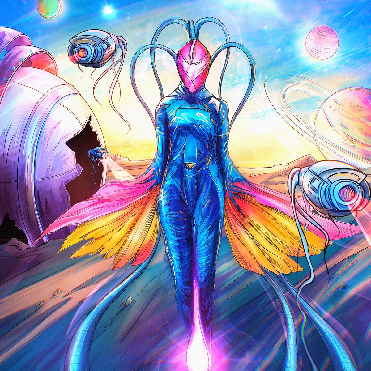 Hey Fam ‼️‼️ 
I want to present you my new collection on a new marketplace  on blockchain #TON  ⚡️😍😍 
New journey just begins 💪🏻 
So 
COSMIC TRIP 💫on #NFTONE 

nft-one.art/collection/329