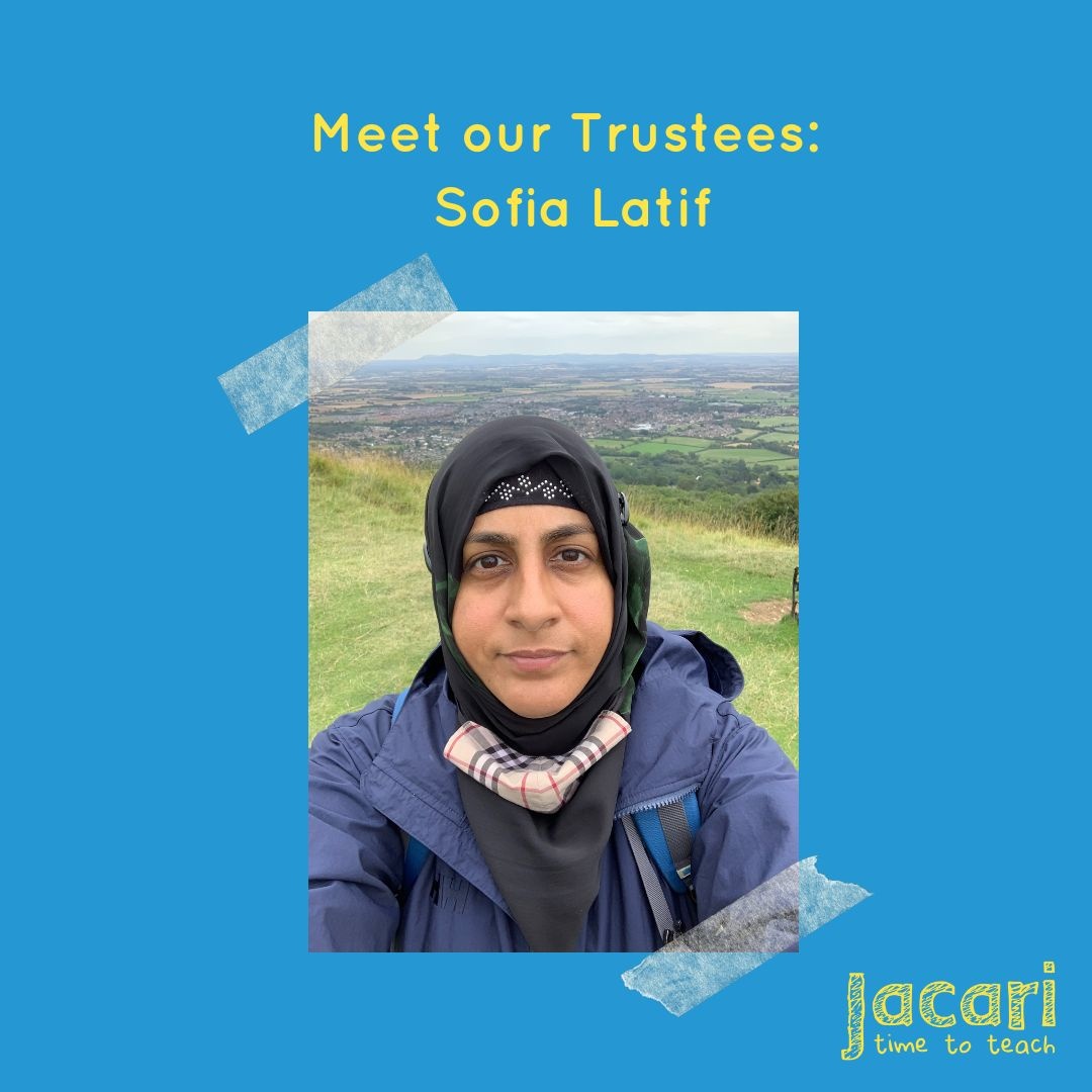 Meet our trustees:
This is Sofia, who joined our trustee board in 2021. Sofia was a Jacari pupil herself during her school years in Oxford and rediscovered Jacari when we reconnected with one of her tutors, Jane and she put us in touch with Sofia!