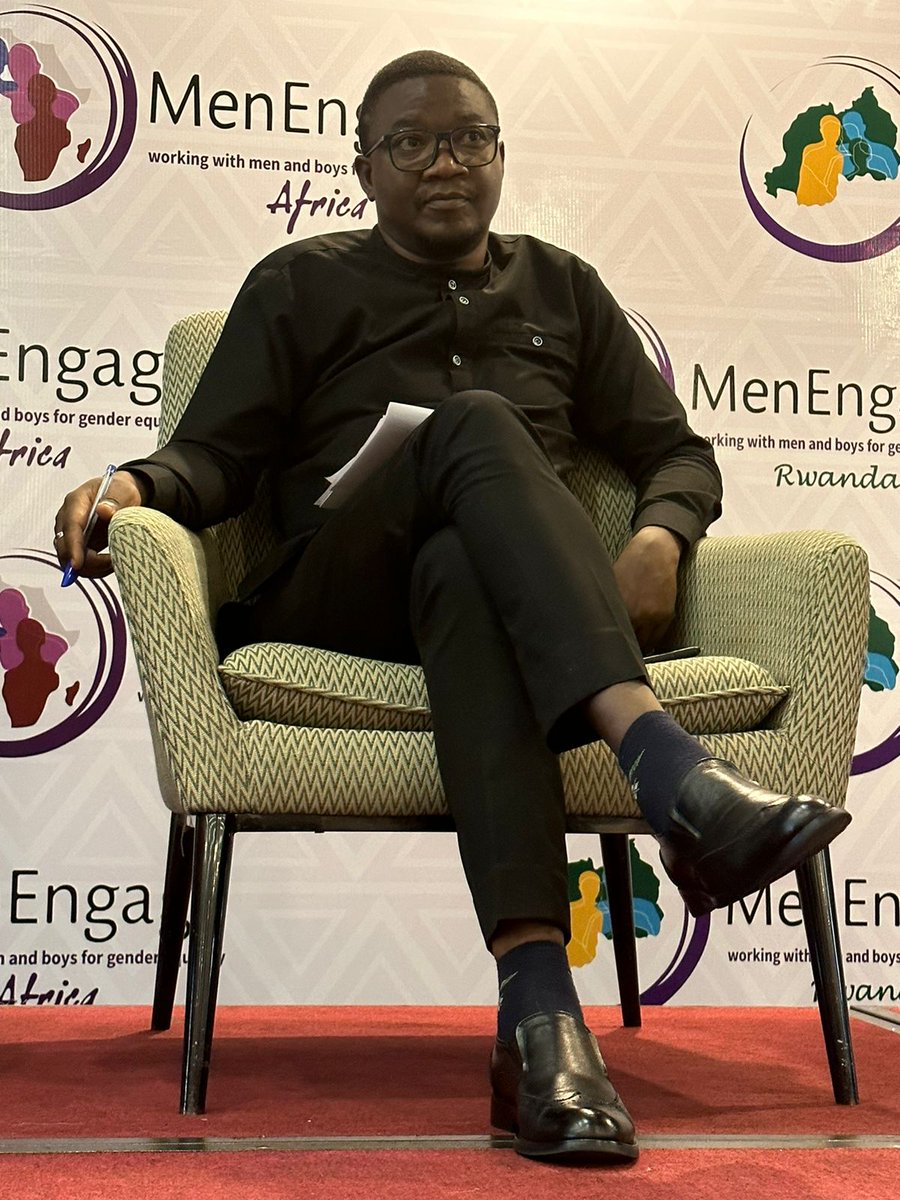 MenEngageAfrica's tweet photo. Day 2 #MEASymposium2023 Plenary Discussion on the policy environment around engaging men and boys in Africa.
"The engagement of men is one of the elements for gender mainstreaming in the new revised national gender policy," said DG; Silas Ngayaboshya- MIGEPROF
Rwanda.
#MEAYouth https://t.co/doRi8F2PAE