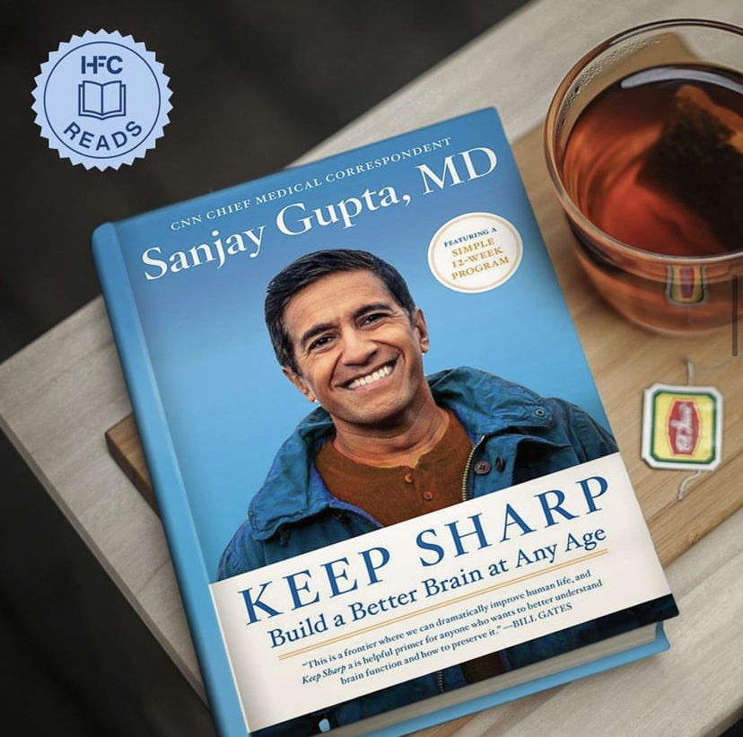 WeAreHFC's tweet photo. Unravel cognitive myths, discover brain-boosting secrets, & own your cognitive health - no matter your age - with neurosurgeon and CNN chief medical correspondent, @drsanjaygupta and his New York Times best-seller Keeping Sharp. Get the book at https://t.co/EEGQtV7x5K. #HFCReads https://t.co/8VrJgZ76BM
