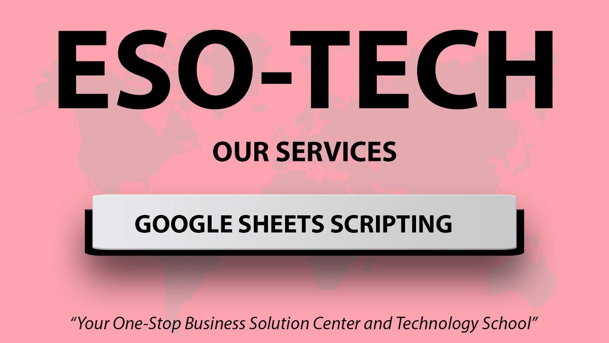 esotechuganda's tweet image. Did you know? Google Sheet Scripting can automate tasks and enhance G-Suite functionality. Dive into the power of automation with Eso-Tech today! For inquiries, call us on +256 753 444690. #GoogleScripting