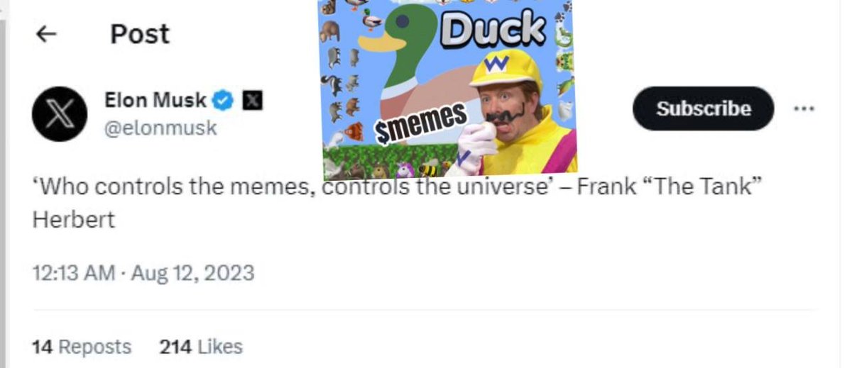 The ticker is MEMES

$MEMES #MEMES