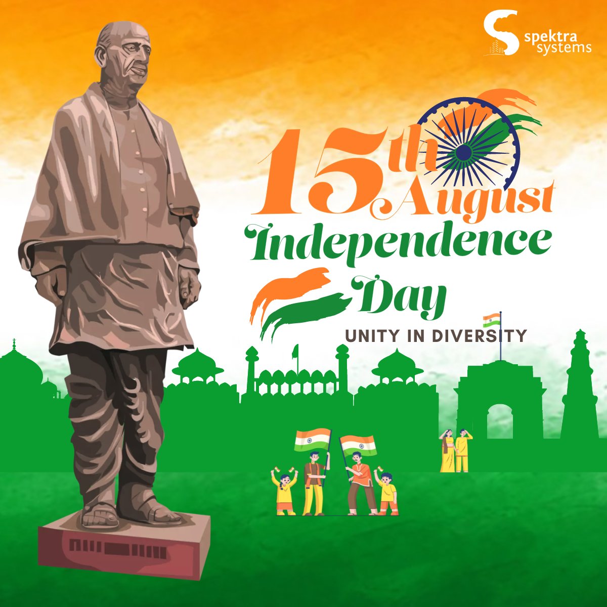 SpektraSystems's tweet image. Celebrating the spirit of freedom and unity on this glorious Independence Day! 🎉
Wishing everyone a proud and joyous Independence Day! 🙌🧡

#spektra #cloudlabs #IndependenceDay #UnityInDiversity #ProudToBeIndian