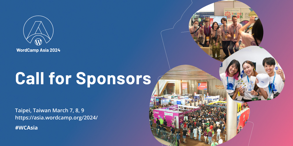 Be a proud sponsor of Asia's largest #WordCamp event! #WordCampAsia2024 is now open for sponsors. Amplify your brand while contributing to the vibrant WordPress community. Find out how to apply to sponsor WordCamp Asia at buff.ly/3OyMZf1. #WCAsia
