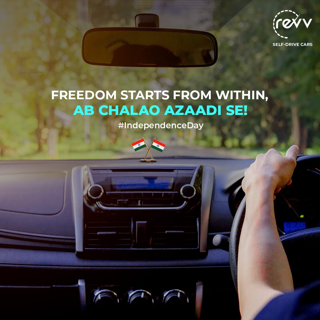 Drive your way to freedom with Revv Cars, this Independence Day!
. 
. 
. 
#RentalCars #Rent #Revv #cars #monsoontrip #monsoon #monsoonseason #happyindependenceday