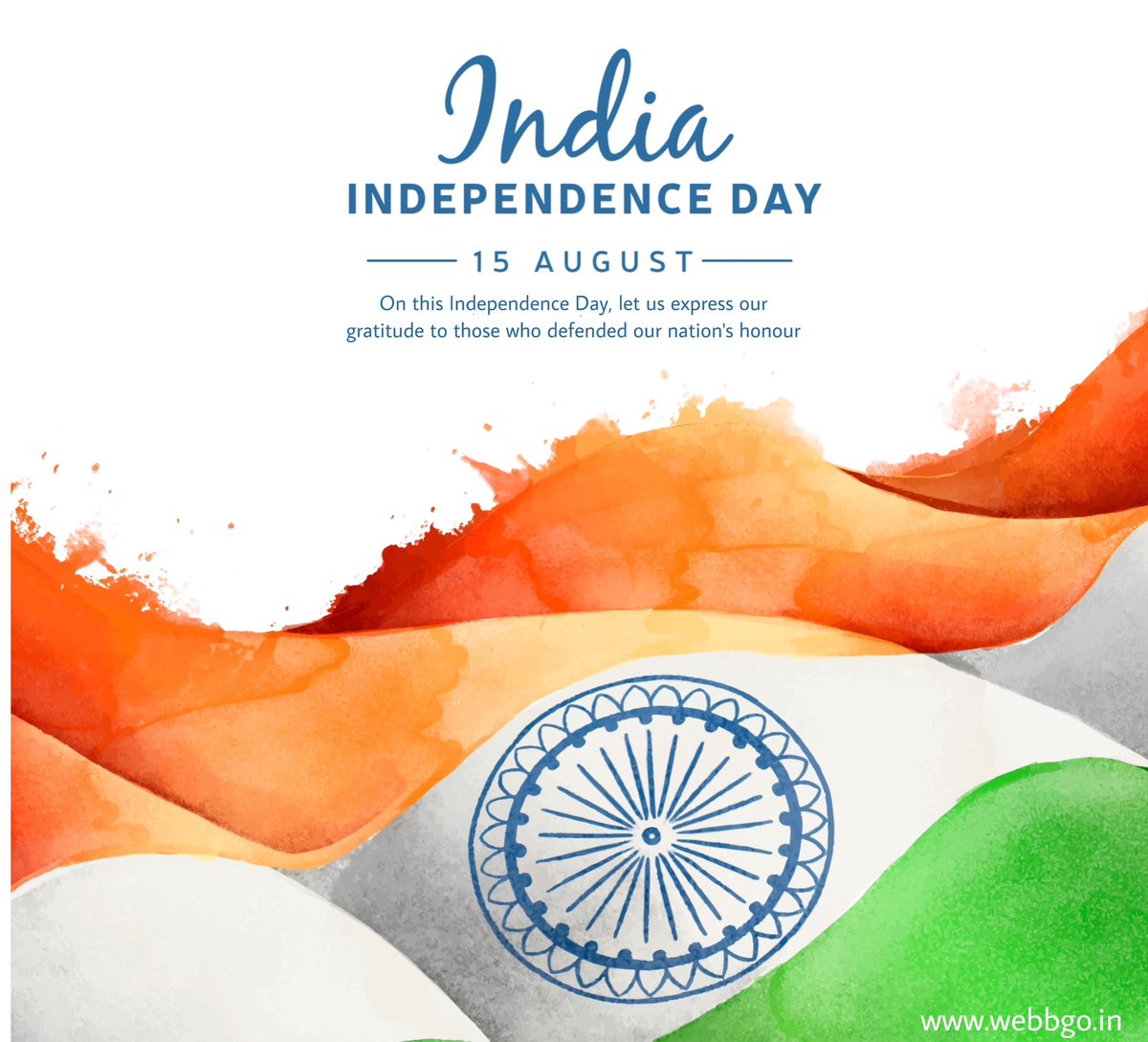 Webbgo_in's tweet photo. On this Independence Day, let us express our gratitude to those who defended our nation's honour

#15august2023 #IndependenceDayIndia 🇮🇳🇮🇳 https://t.co/o6xwQaK3AC