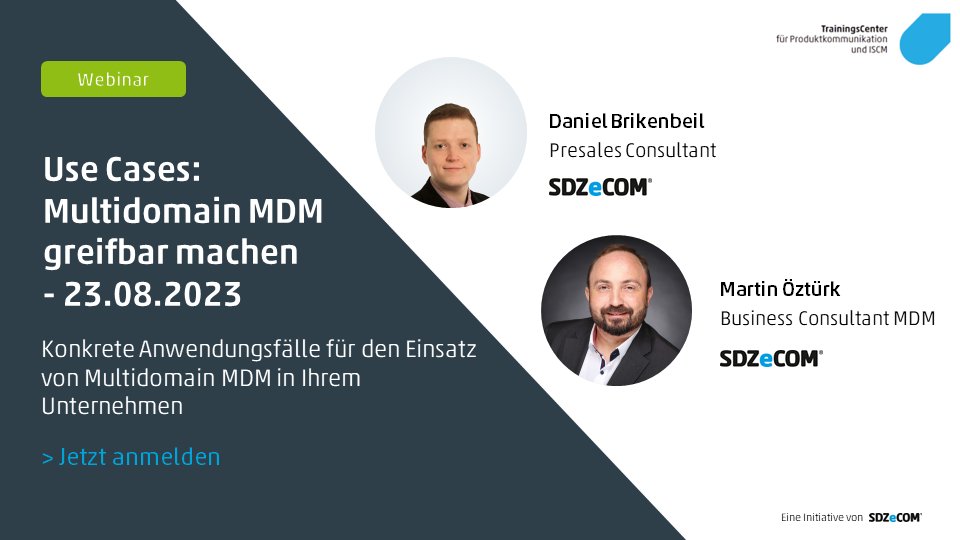 Multidomain #MasterDataManagement greifbar machen!

Im Webinar zeigen wir anhand konkreter Anwendungsfälle, wie Sie #Multidomain MDM erfolgreich in Ihrem Unternehmen einsetzen können.

📅 Datum: 23. August
⏰ Uhrzeit: 14 Uhr

sdzecom.de/schulungen/use…