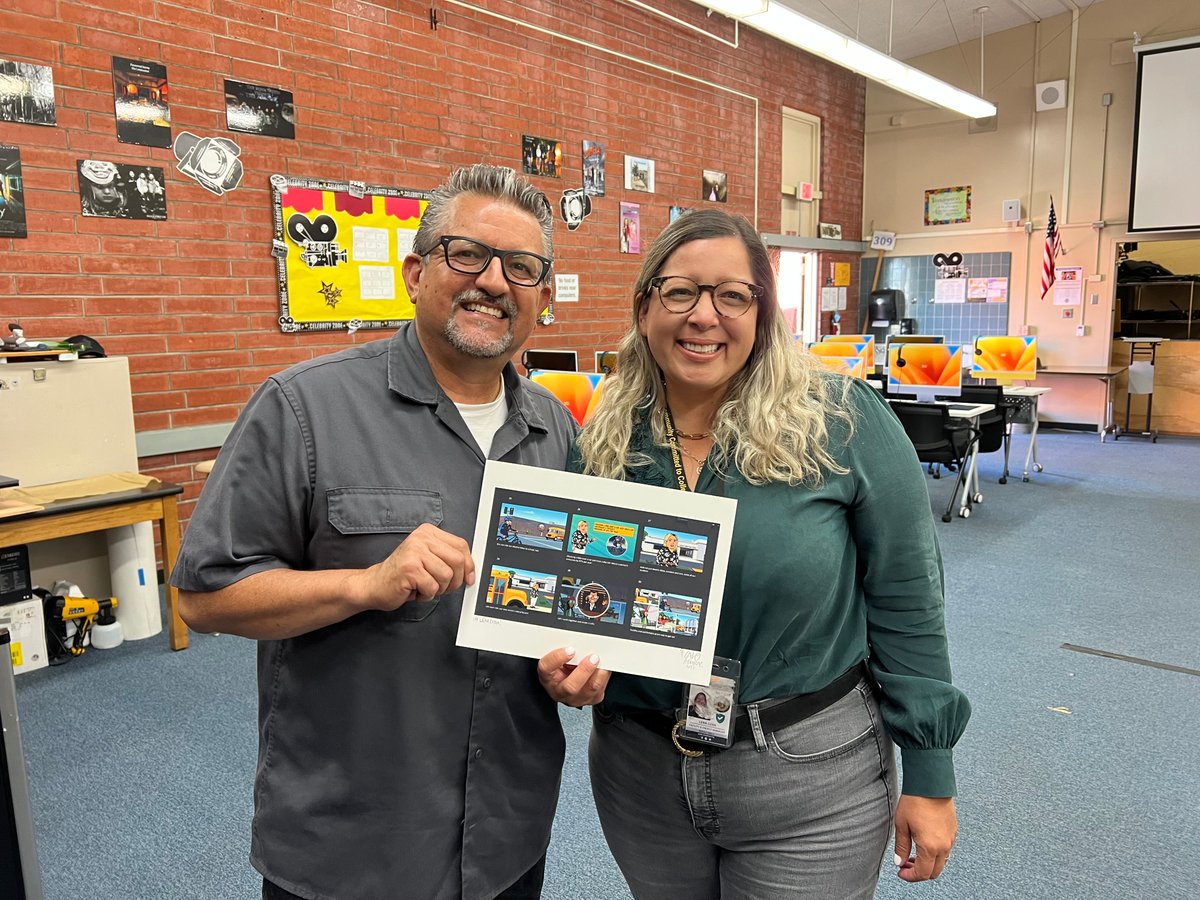 RicTorresII's tweet photo. Another great visit to the @VISTA_Academy so @LaloAlcaraz and #JohnMann can flash their "MV" and @PochoVillaprods can record @ElMonteUHSD Mobility Leader #LenaLuna's VO on the almost complete @AirResources Mobility Animation. Stay tooned... https://t.co/hqEob3VYX5