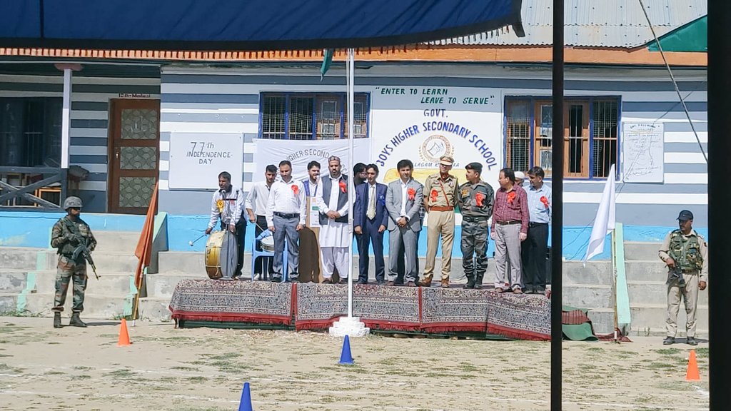77th Independence Day celebration at BHSS VILGAM Block Vilgam 🇮🇳