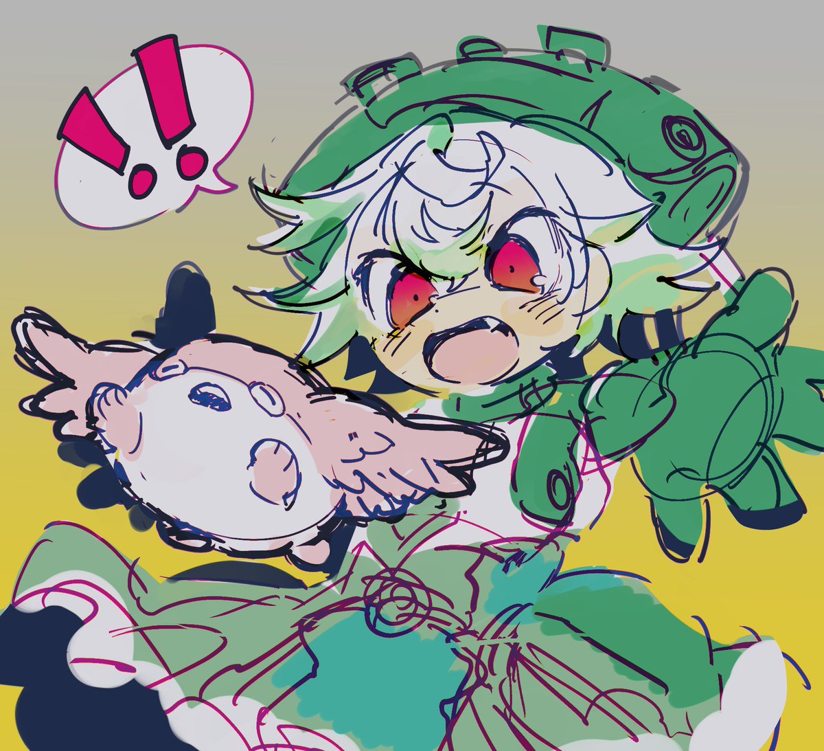 tknk_0620's tweet image. lunchbox girl + meinya doodle #メイドインアビス #miabyss