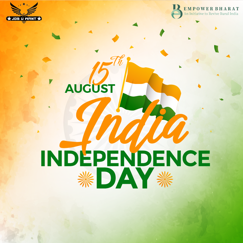 JobuwantAlert's tweet photo. Happy 77th Independence Day 🇮🇳 to each and every Indian! Let's use this occasion to express our gratitude to those who have upheld our nation's honor throughout history.📷#IndependenceDayIndia #JaiHind #HarGharTiranga https://t.co/c5f37I5ZjR