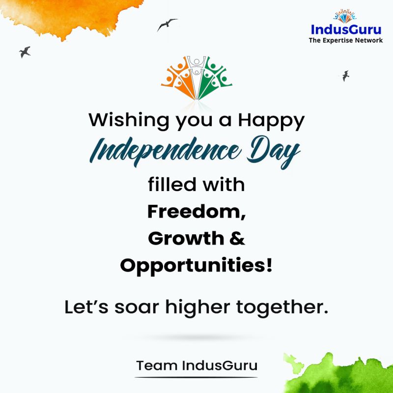 IndusGuru Network (@indusguruin) on Twitter photo Celebrating spirit of Independence & Entrepreneurship this #IndependenceDay!
At <a href="/IndusGuru/">Indus Digital</a> Network Partners, we empower #freelancers and #consultants to achieve their professional freedom, paving the way for boundless possibilities. Happy Independence Day!#SMEs #ProudToBeIndian Celebrating spirit of Independence & Entrepreneurship this #IndependenceDay!
At <a href="/IndusGuru/">Indus Digital</a> Network Partners, we empower #freelancers and #consultants to achieve their professional freedom, paving the way for boundless possibilities. Happy Independence Day!#SMEs #ProudToBeIndian